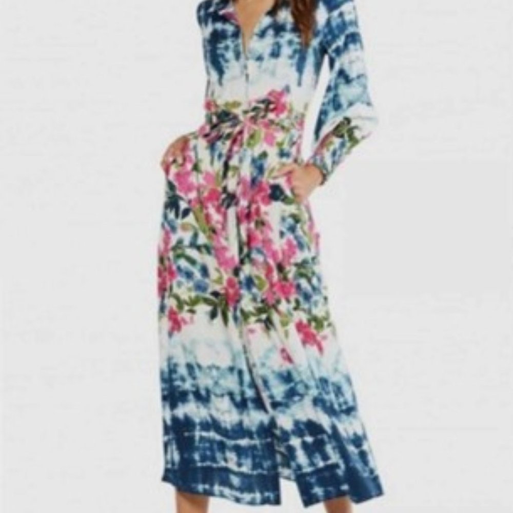 Misa Los Angeles Anthropologie Bettina Maxi Shirt Dress